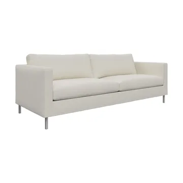 Alex 2,5-sits soffa - Tyg Hiro White-aluminiumben - Fogia