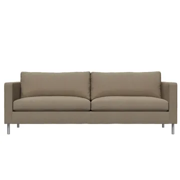 Alex 2,5-sits soffa - Tyg noah 18 mole, aluminiumben - Fogia