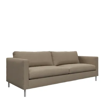 Alex 2,5-sits soffa - Tyg noah 18 mole, aluminiumben - Fogia