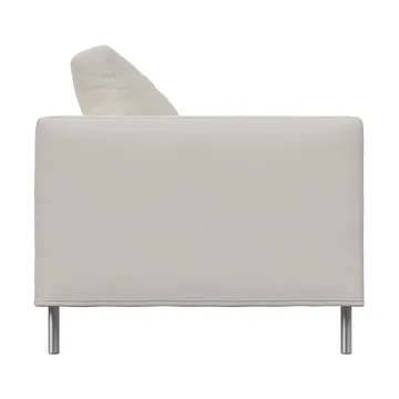 Alex High 2,5-sits soffa - Tyg Hiro White-aluminiumben - Fogia