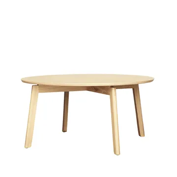 Area soffbord - ek mattlack, ø80 h.39 cm - Fogia
