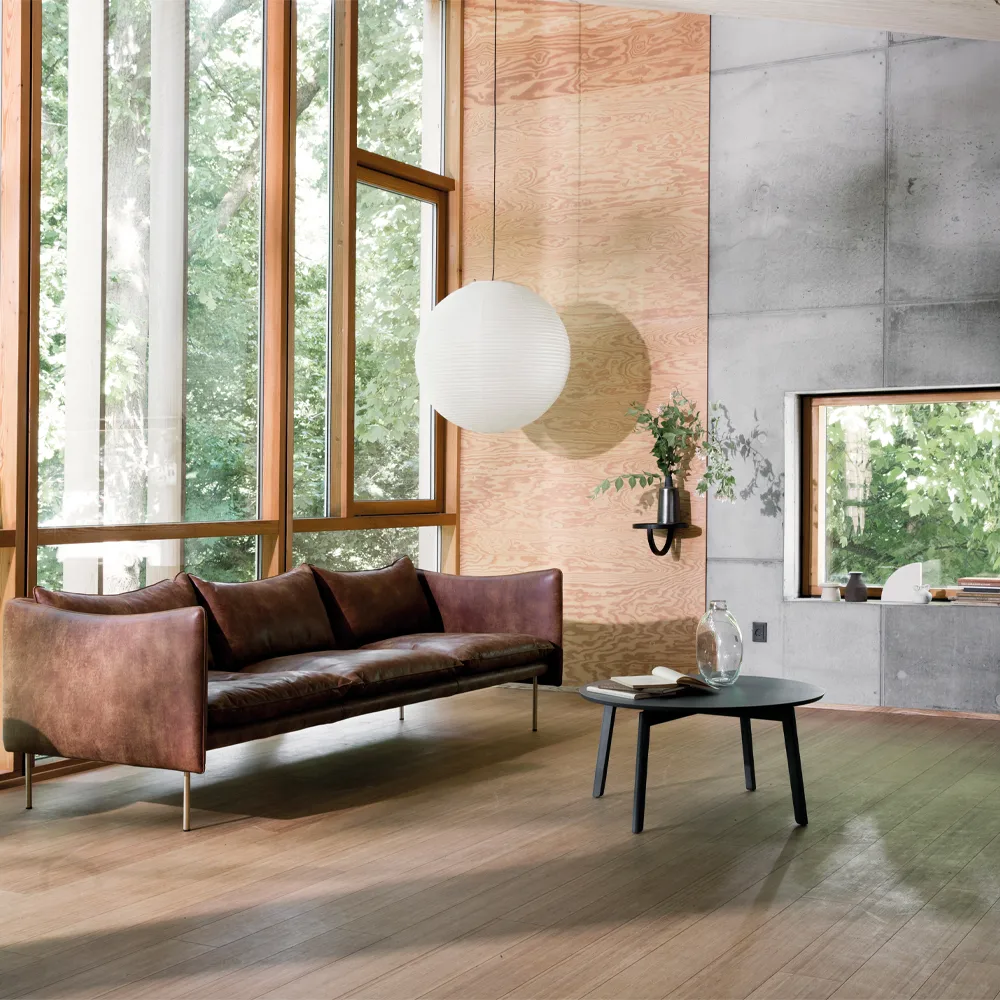 Area soffbord, ek mattlack, ø80 h.39 cm Fogia