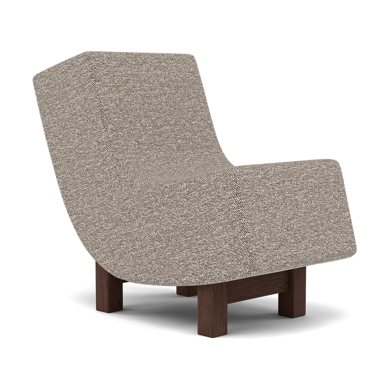BD1 Lounge Chair, Tyg Moss 0013-rökt ek Fogia