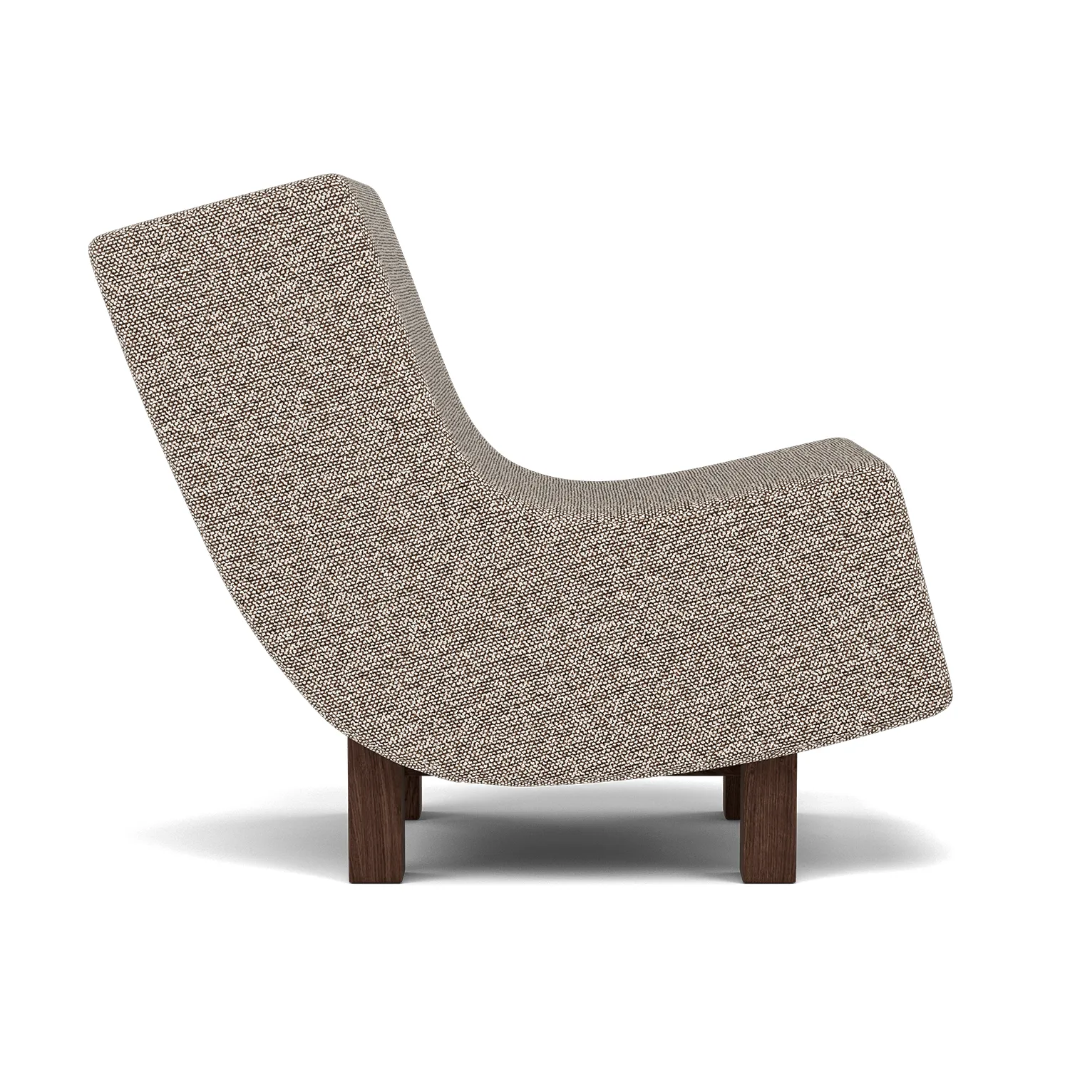 BD1 Lounge Chair, Tyg Moss 0013-rökt ek Fogia