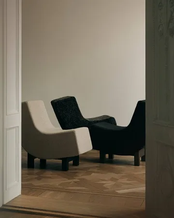 BD1 Lounge Chair - Tyg Moss 0013-rökt ek - Fogia