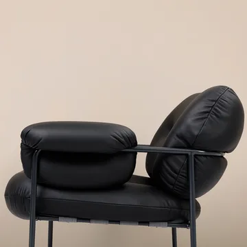 Bollo fåtölj - Elmotique 99001 svart-RAL 9005 mattsvart - Fogia