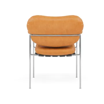 Bollo stol - Vintage Cognac-polished stainless steel - Fogia
