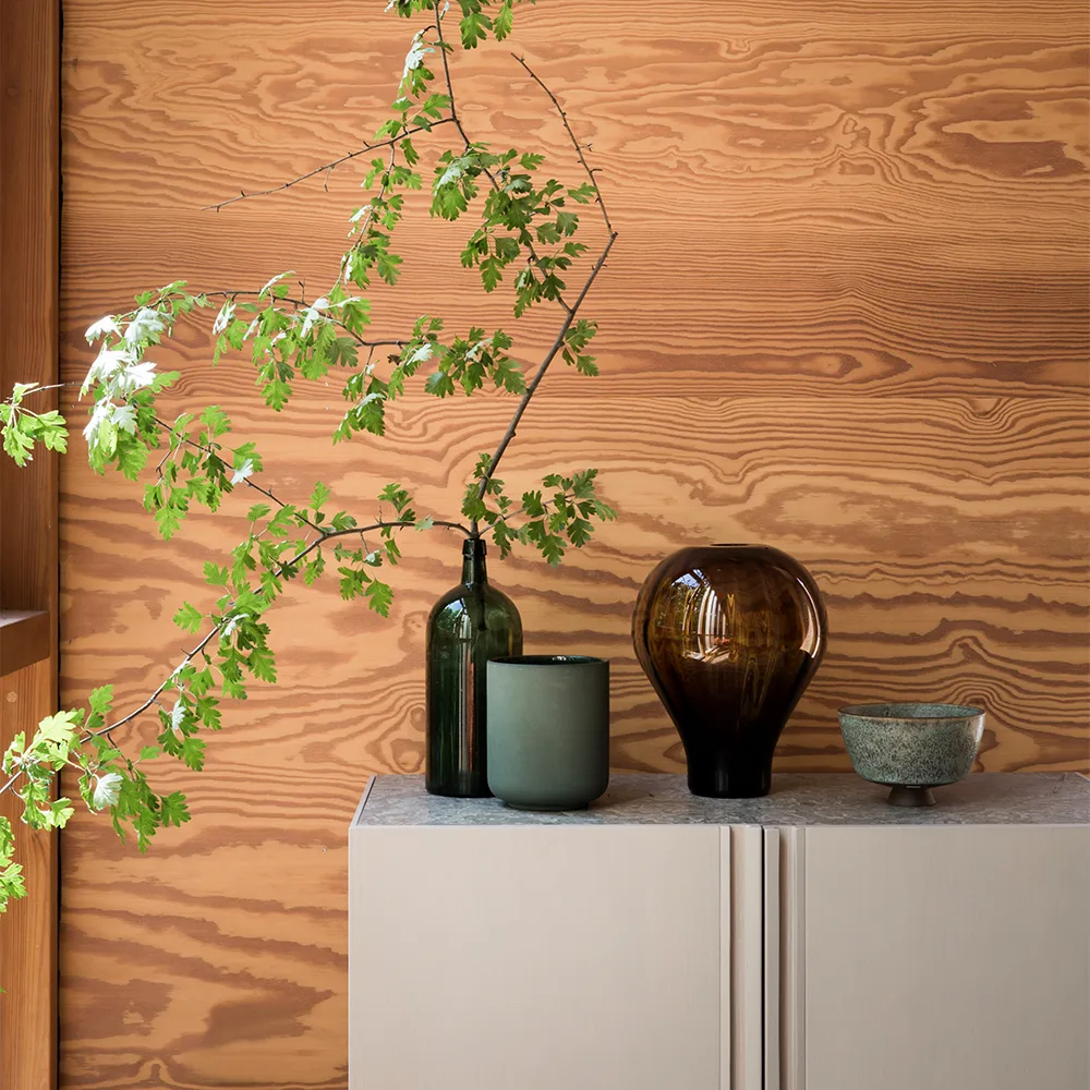 Boss sideboard, Ek svartbets-4 dörrar-kalksten Fogia