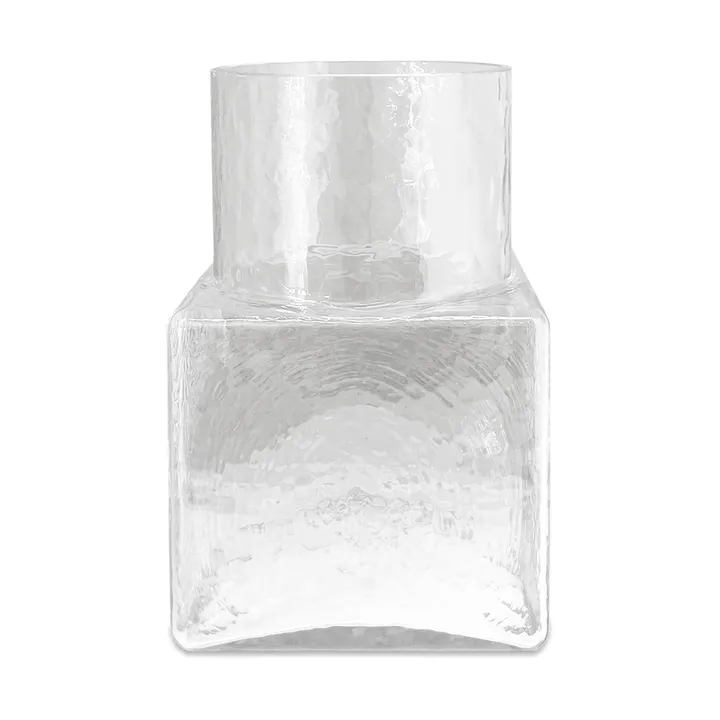Cube vas - Clear, tall 17x17x26 cm - Fogia