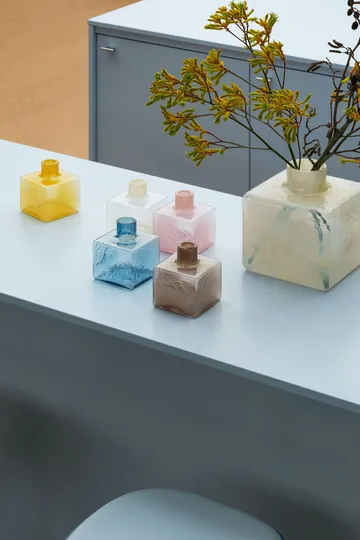 Cube vas - Pink, 13x10x10 cm - Fogia