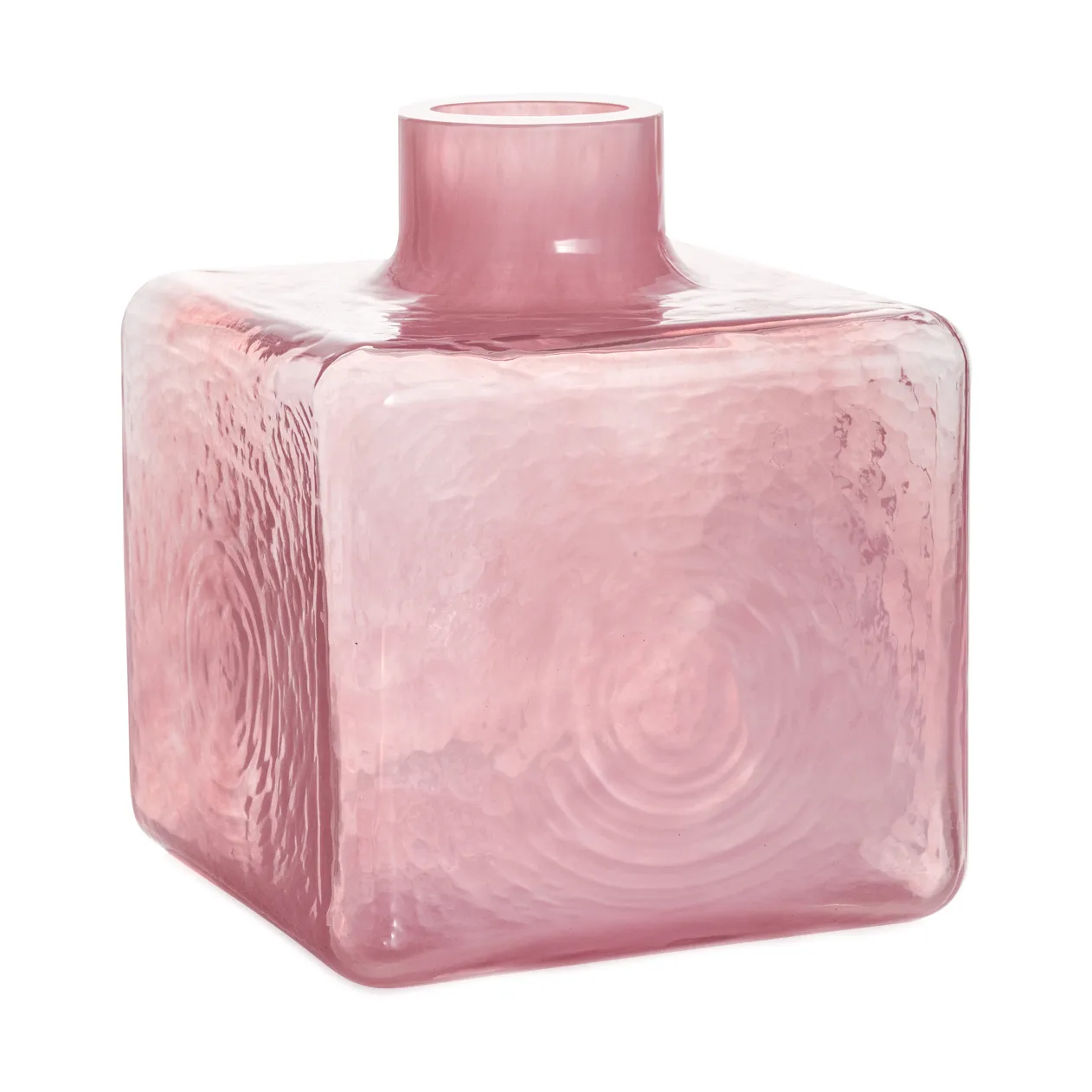 Cube vas, Pink, 23x20x20 cm Fogia