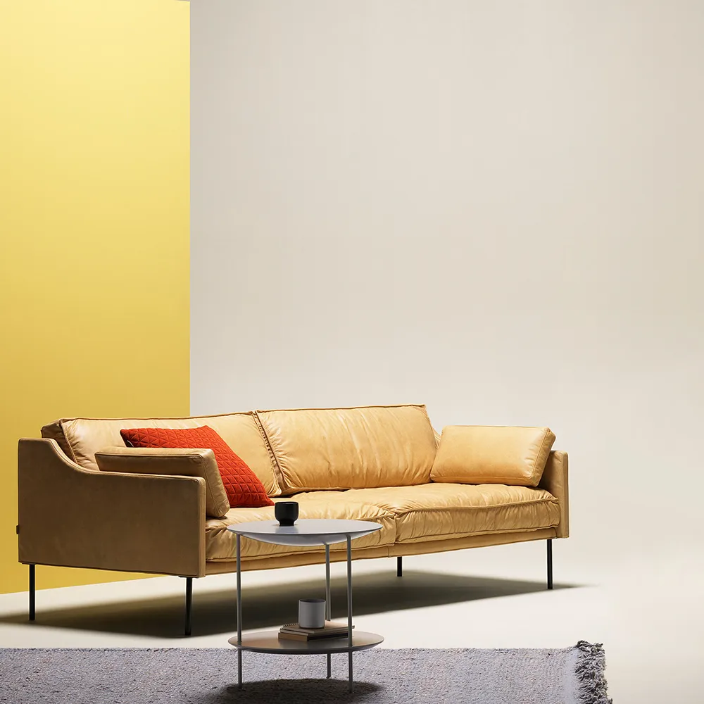 Dini 2,5-sits soffa, läder vintage honey honey Fogia
