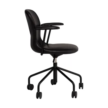 Myko karmstol med hjul - Elmosoft 99999-RAL 9005 - Fogia