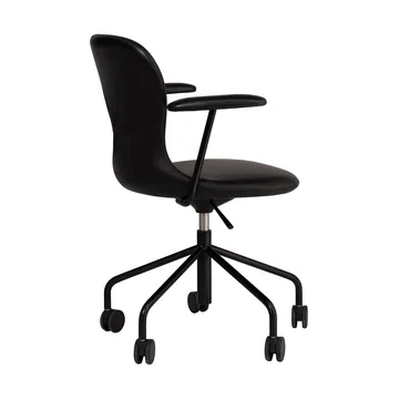 Myko karmstol med hjul - Elmosoft 99999-RAL 9005 - Fogia