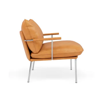 Pico fåtölj - Vintage cognac-polished stainless steel - Fogia