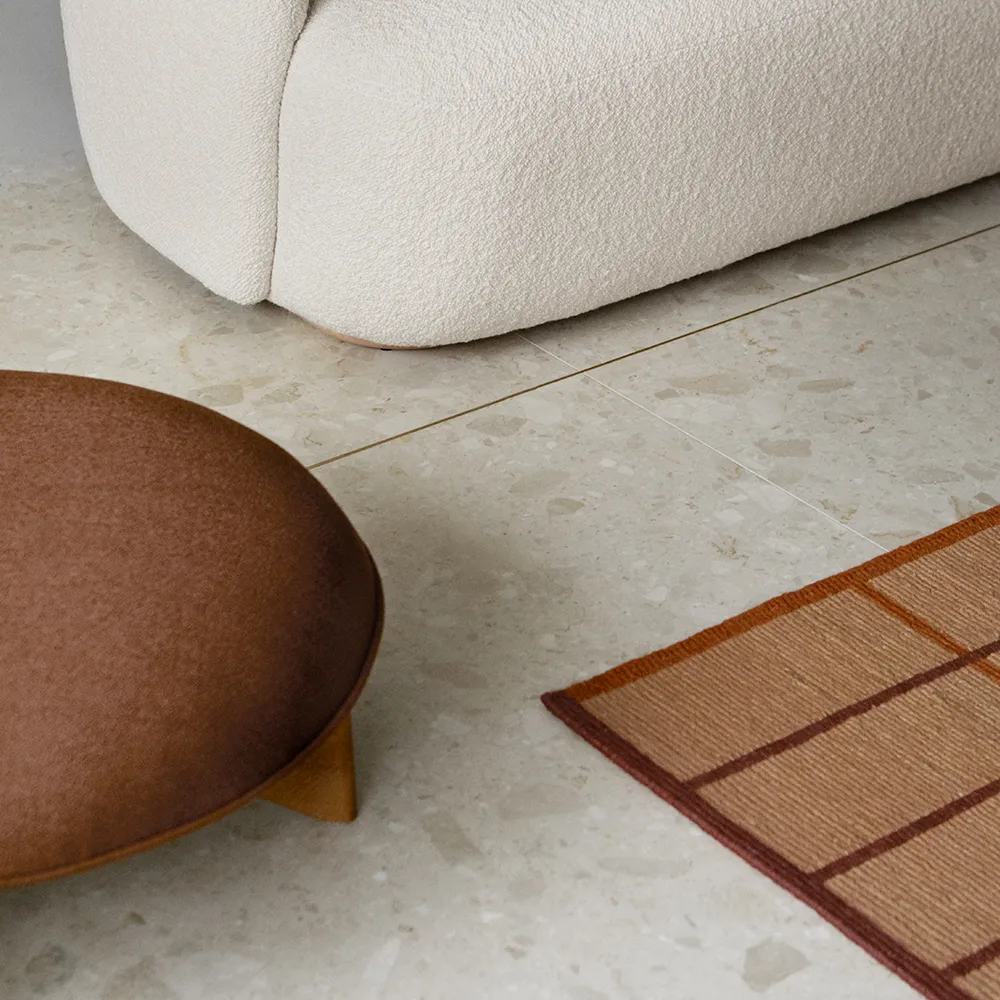 Ribbon matta, beige, 170x240 cm Fogia