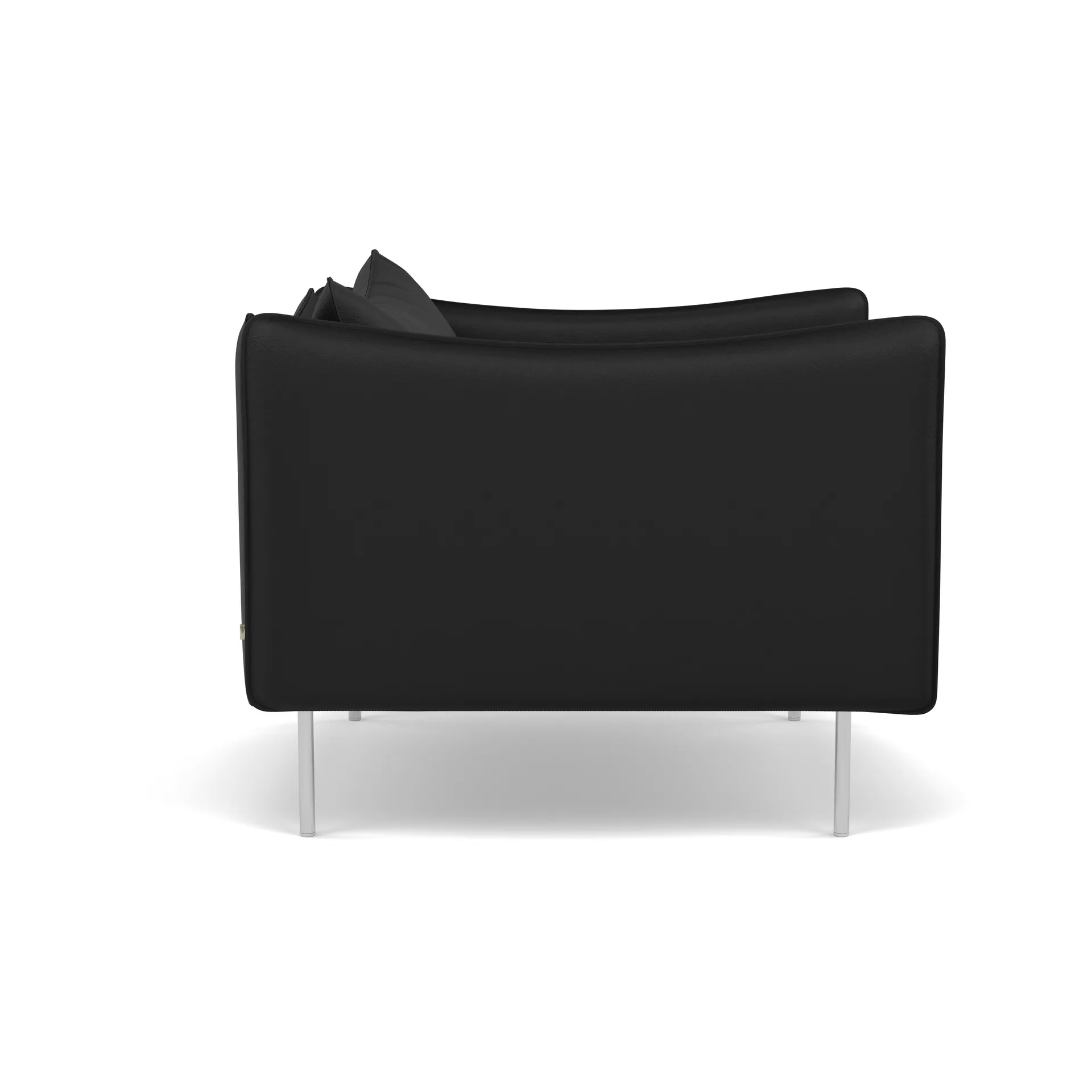 Tiki fåtölj, Elmosoft 99999-polished stainless steel Fogia