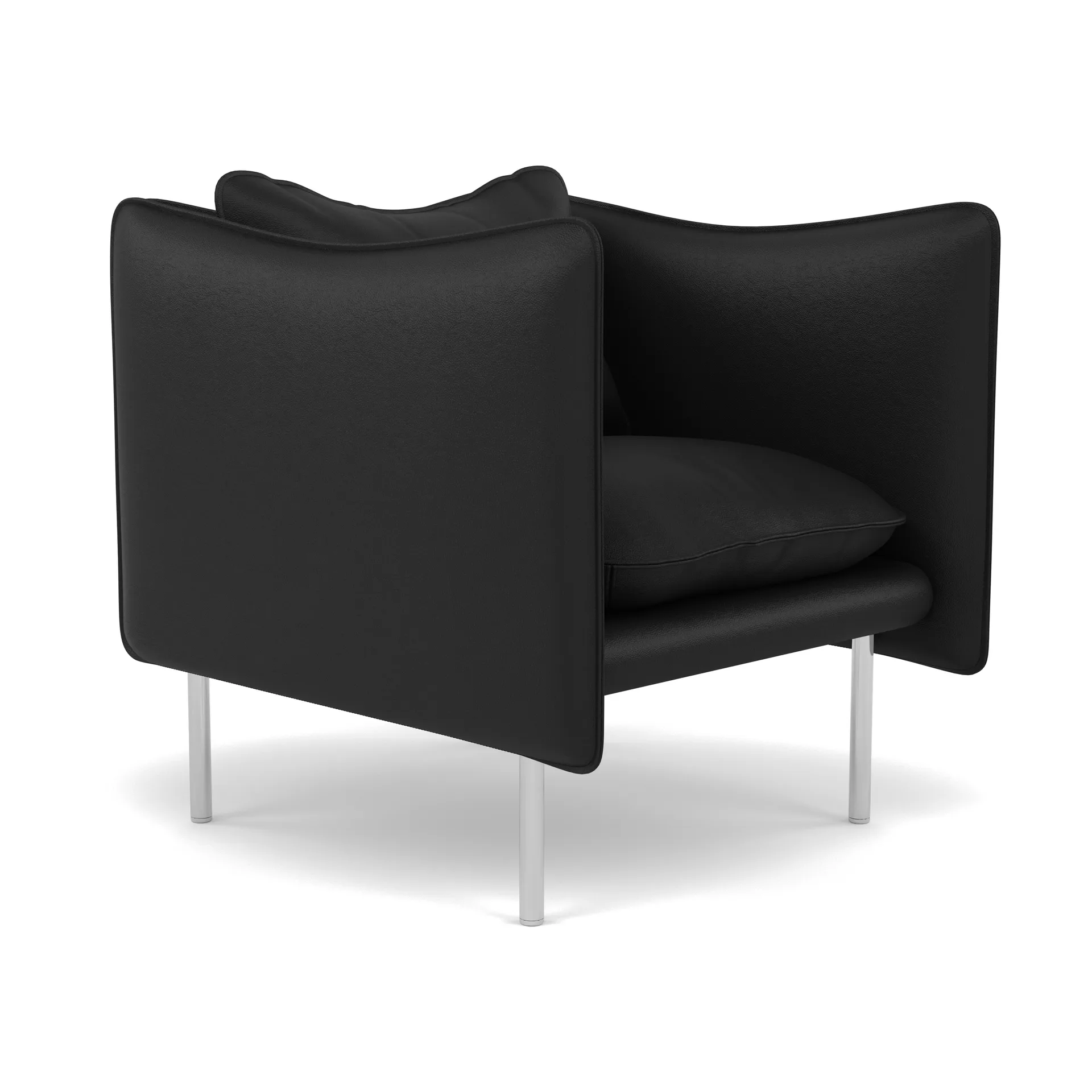 Tiki fåtölj small, Elmosoft 99999-polished stainless steel Fogia