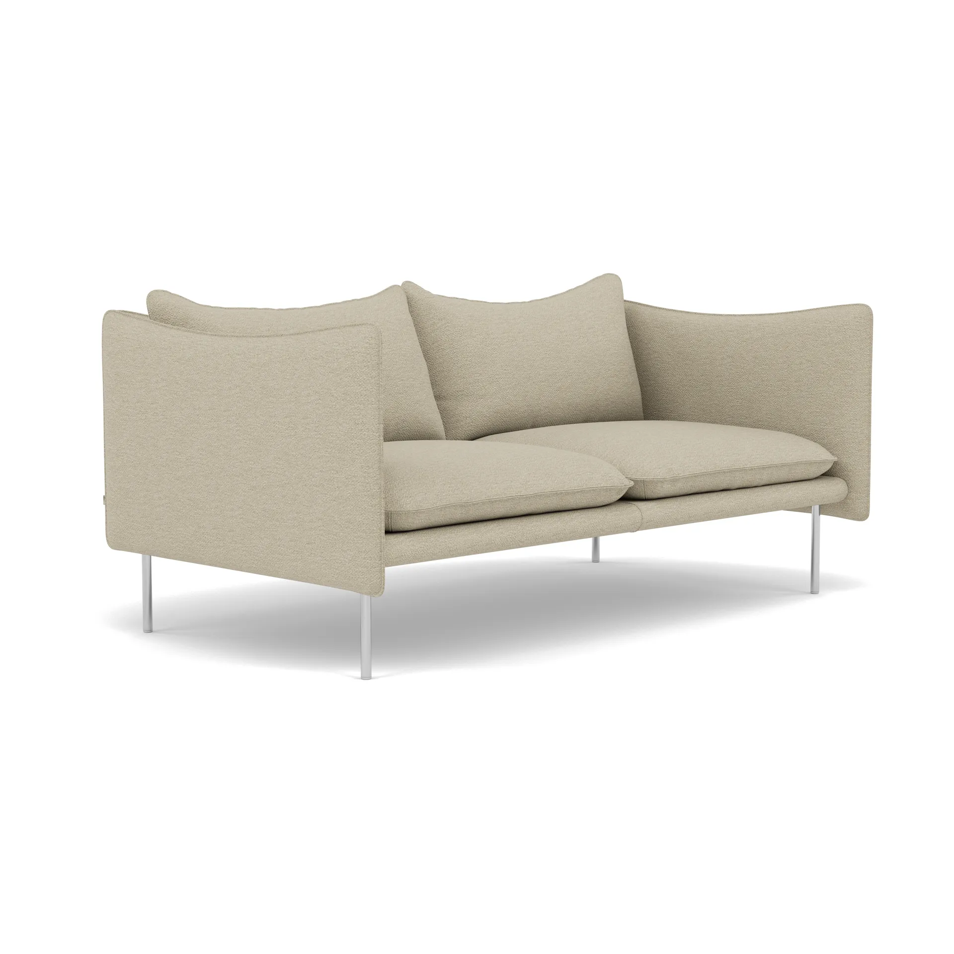 Tiki soffa 2-sits, Barnum 2-polished stainless steel Fogia