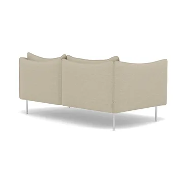Tiki soffa 2-sits - Barnum 2-polished stainless steel - Fogia