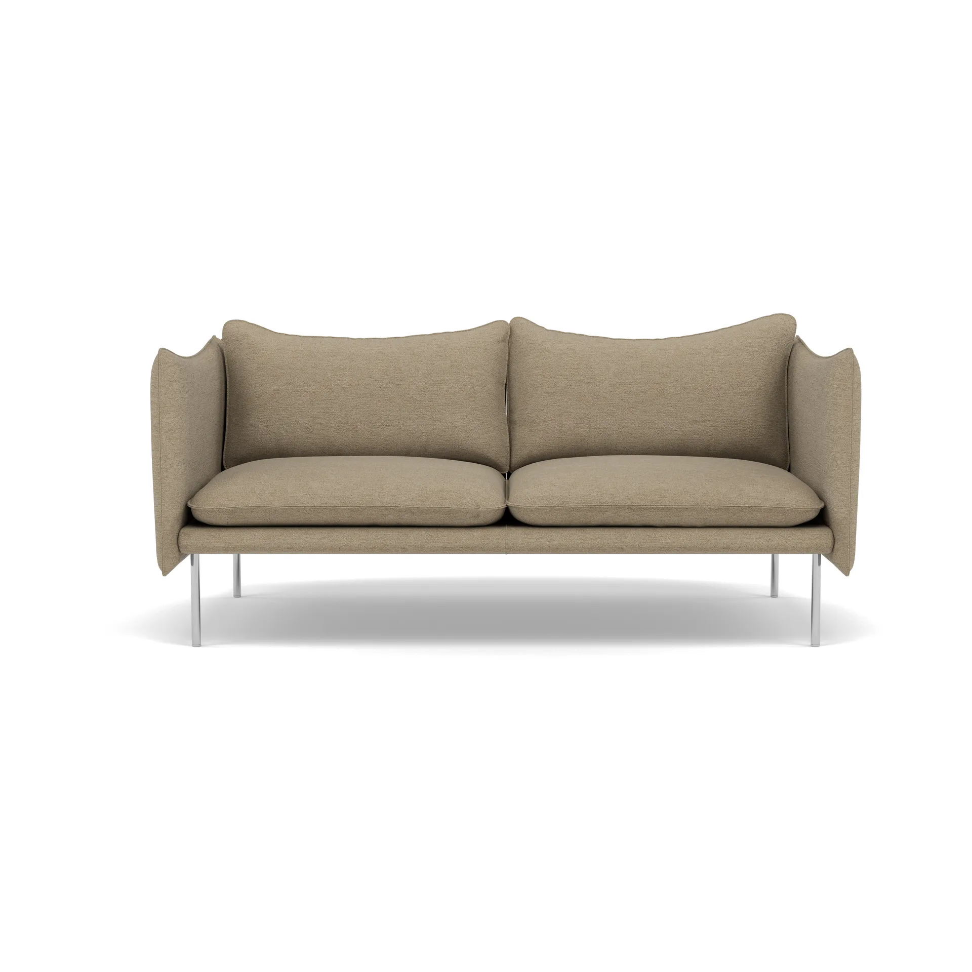 Tiki soffa 2-sits, Ecriture 0240-polished stainless steel Fogia