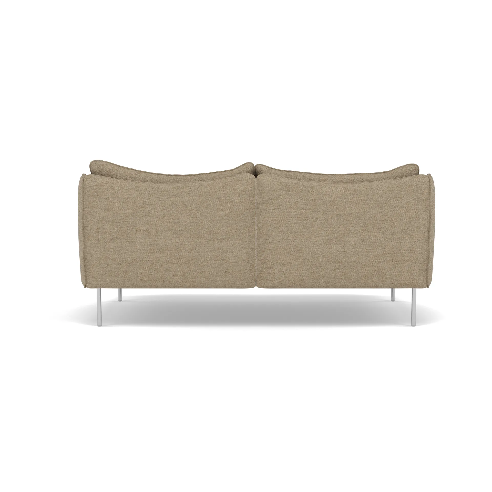 Tiki soffa 2-sits, Ecriture 0240-polished stainless steel Fogia