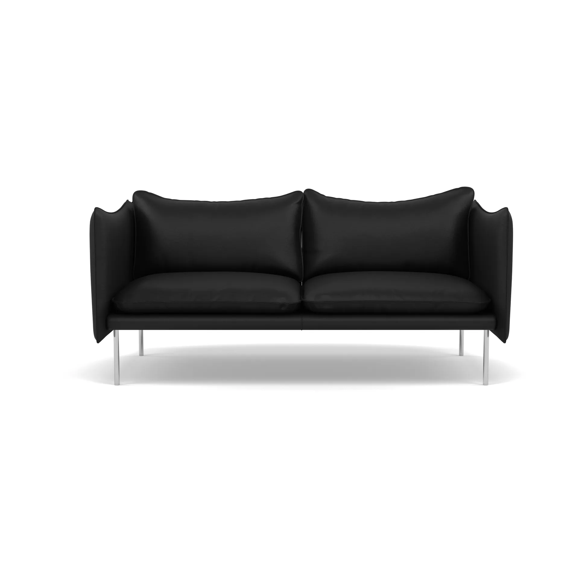 Tiki soffa 2-sits, Elmosoft 99999-polished stainless steel Fogia