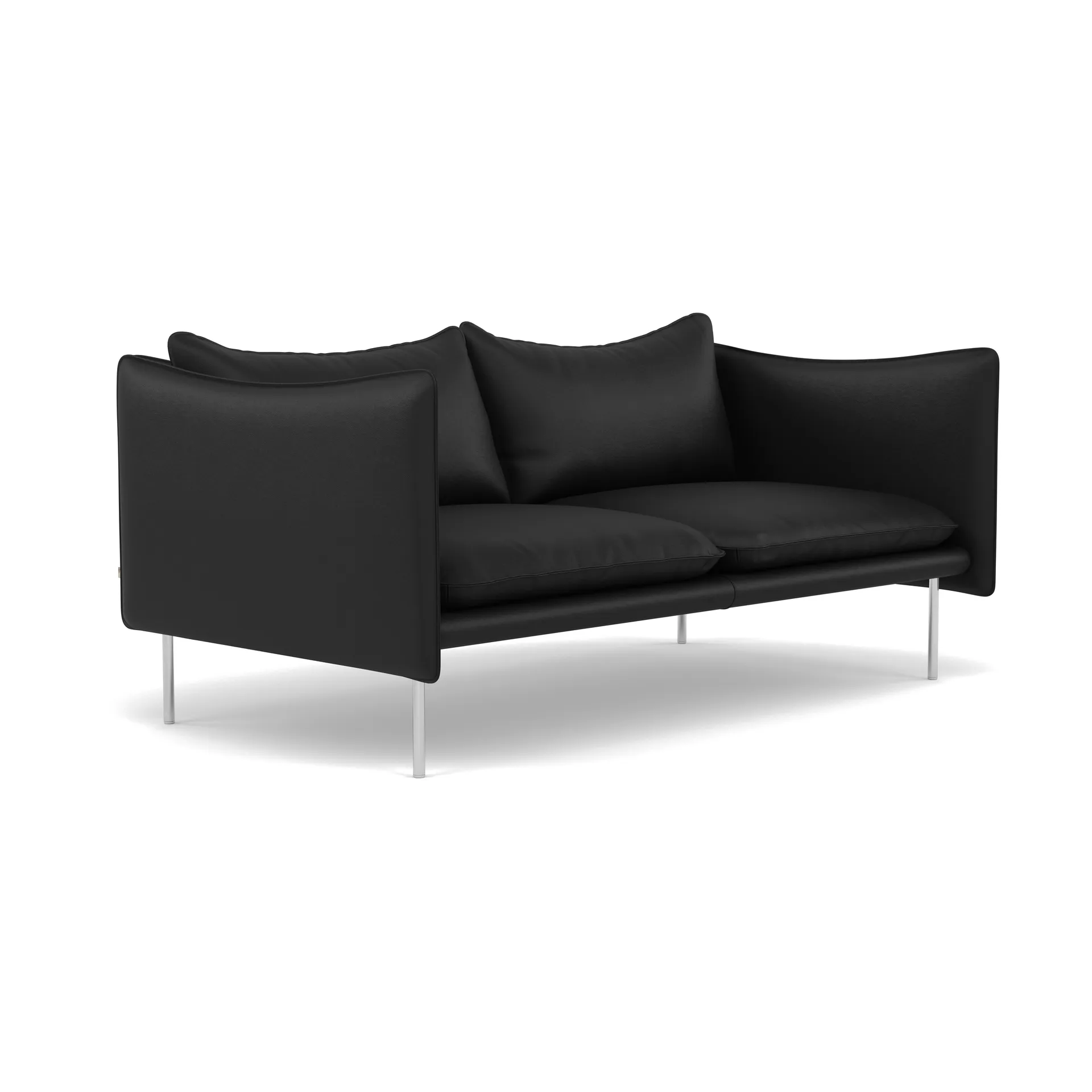 Tiki soffa 2-sits, Elmosoft 99999-polished stainless steel Fogia