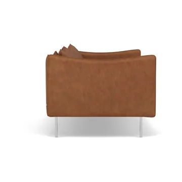 Tiki soffa 2-sits - Vintage Rangers-polished stainless steel - Fogia