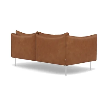 Tiki soffa 2-sits - Vintage Rangers-polished stainless steel - Fogia