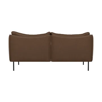 Tiki soffa 2-sits - Vintage Tabacco-svarta stålben - Fogia