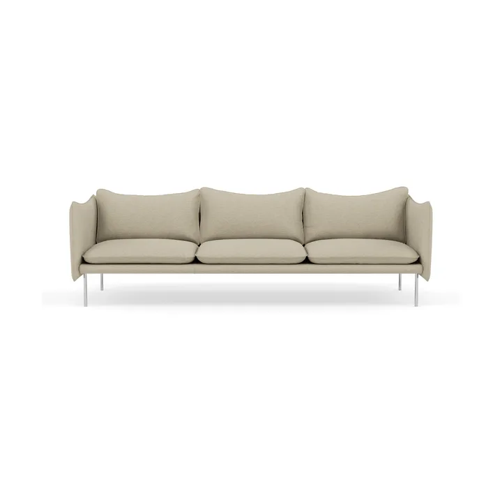 Tiki soffa 3-sits - Barnum 2-polished stainless steel - Fogia