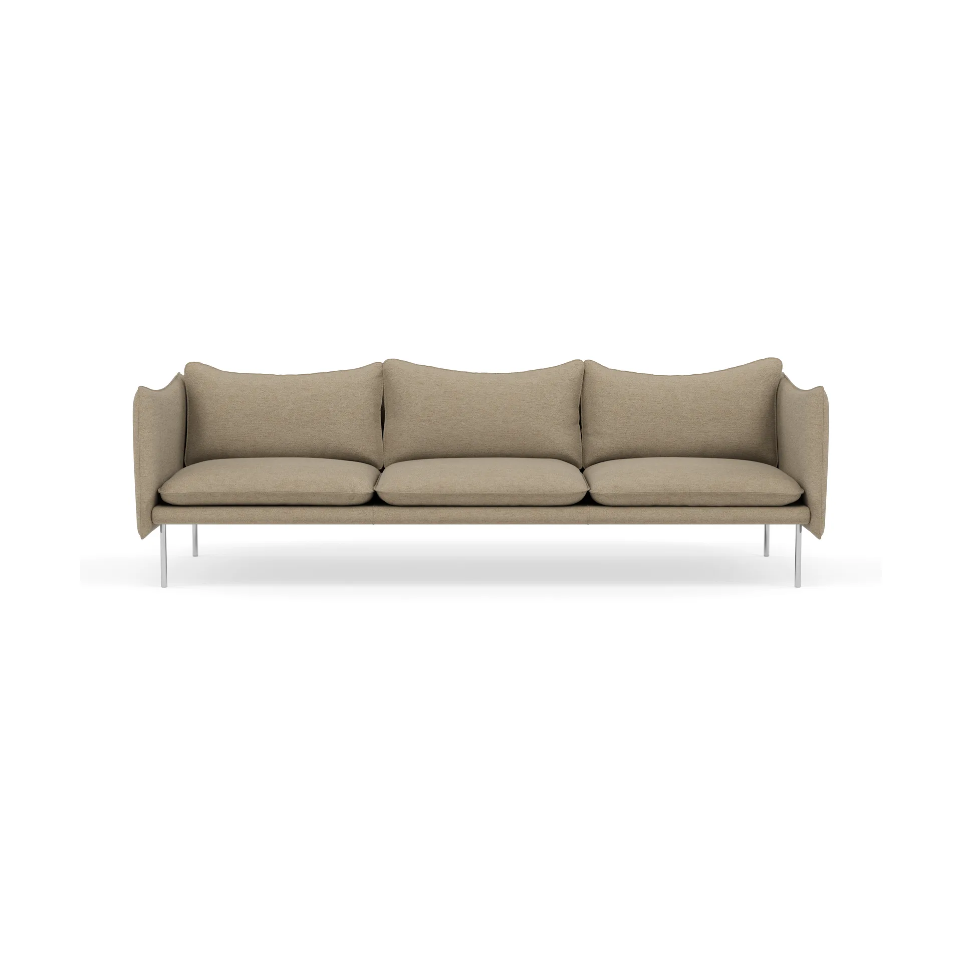 Tiki soffa 3-sits, Ecriture 0240-polished stainless steel Fogia