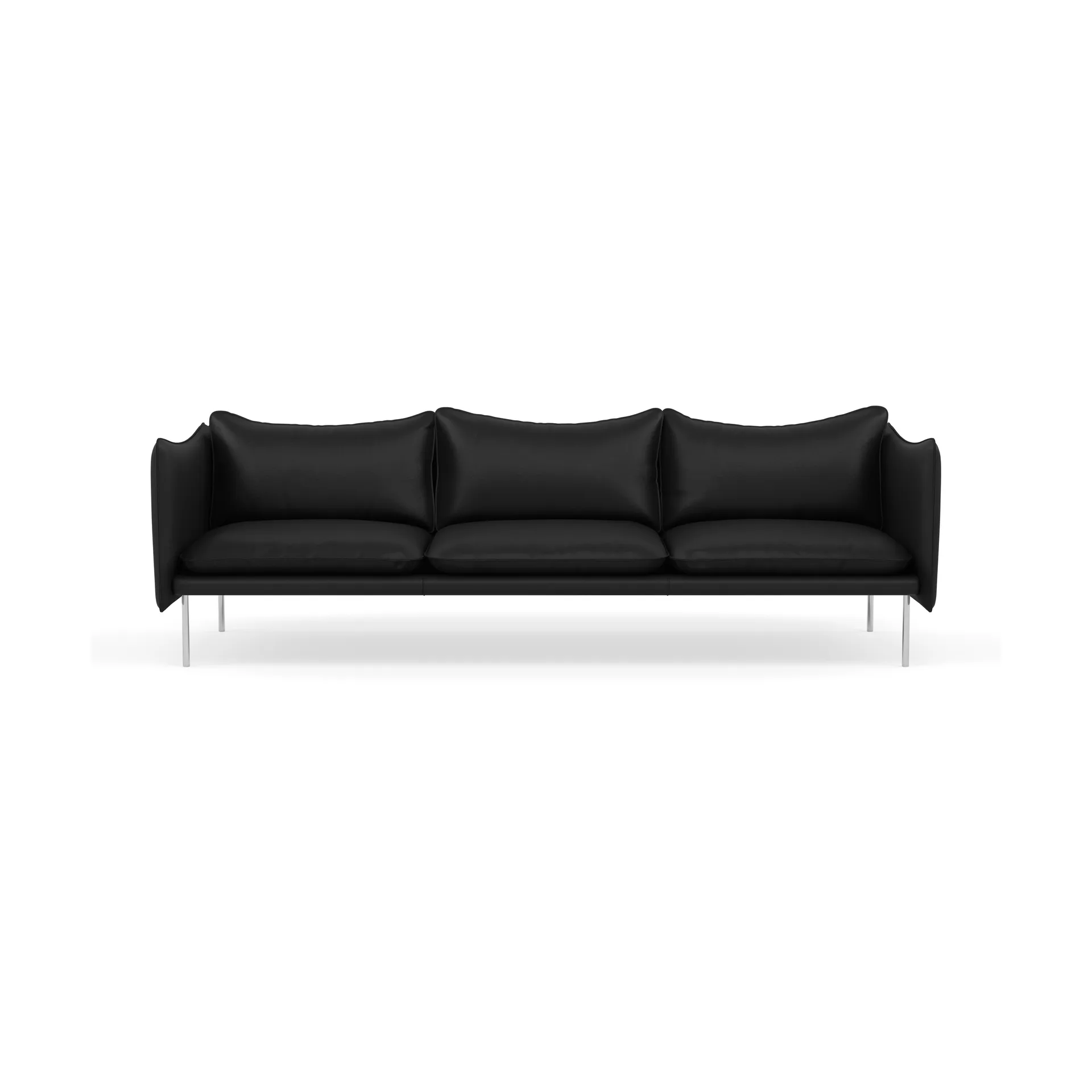 Tiki soffa 3-sits, Elmosoft 99999-polished stainless steel Fogia