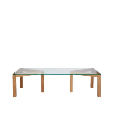Winwin soffbord - glas klart, ekben - Fogia
