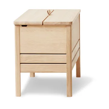 A Line förvaringsbänk 68 cm - Vitoljad ek - Form & Refine