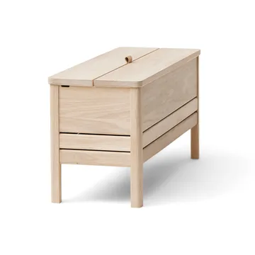 A Line förvaringsbänk 90 cm - Vit ek - Form & Refine