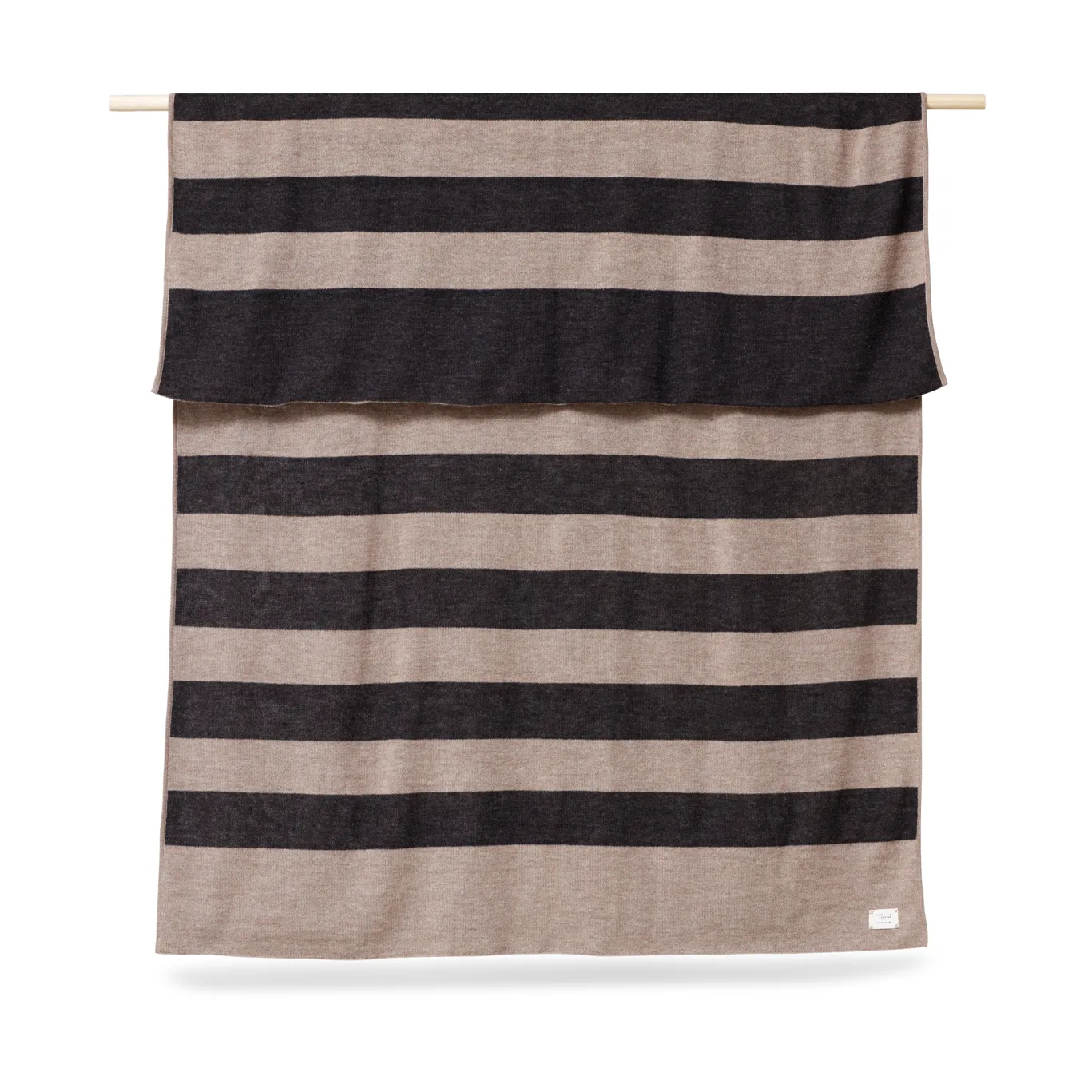 Aymara filt 130x190 cm, Ribbon Beige-black Form & Refine