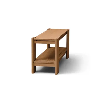 Beam bänk - Deep brown pine, 112x45x33 cm - Form & Refine