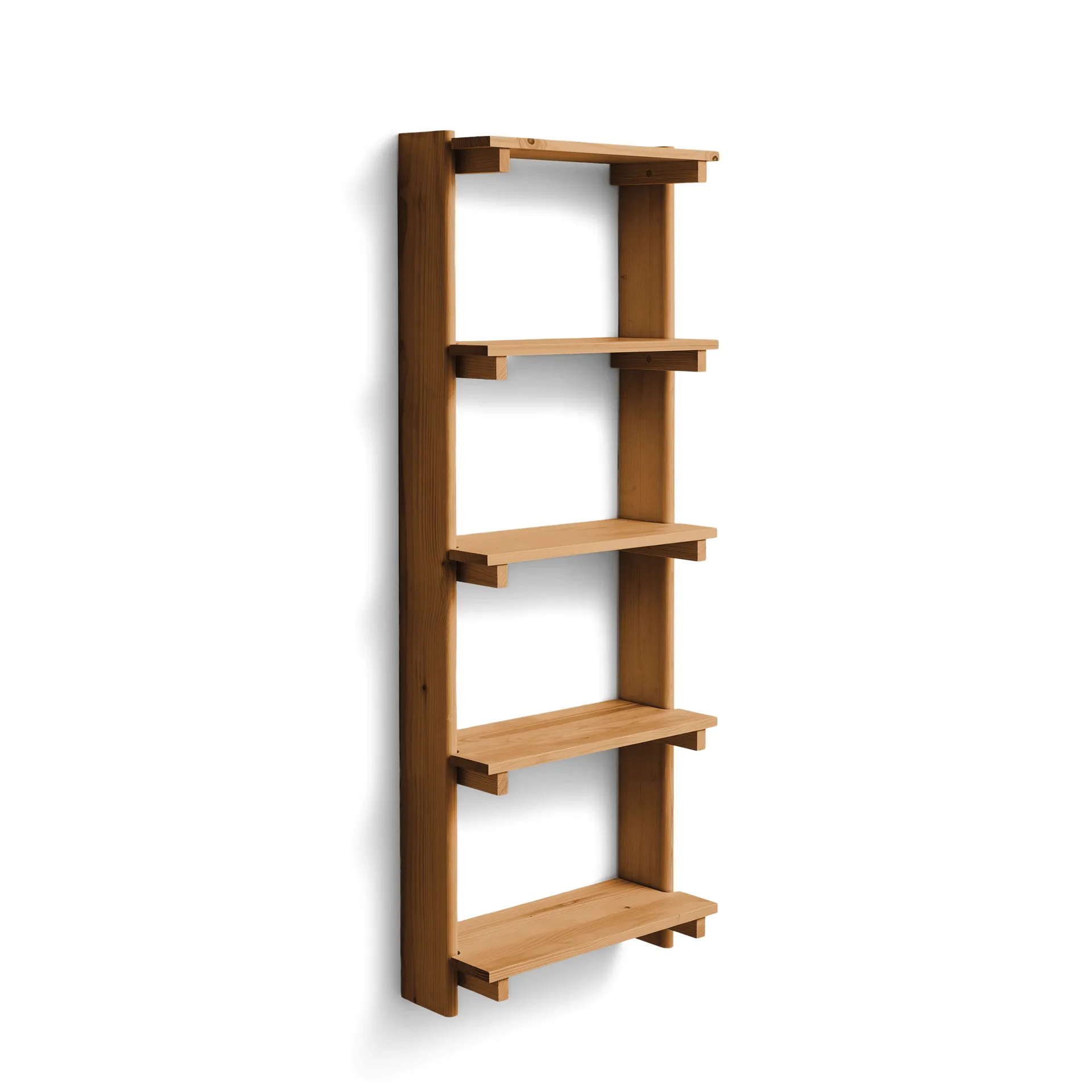 Beam Shelf vägghylla, Deep brown pine, 60x167x25 cm Form & Refine