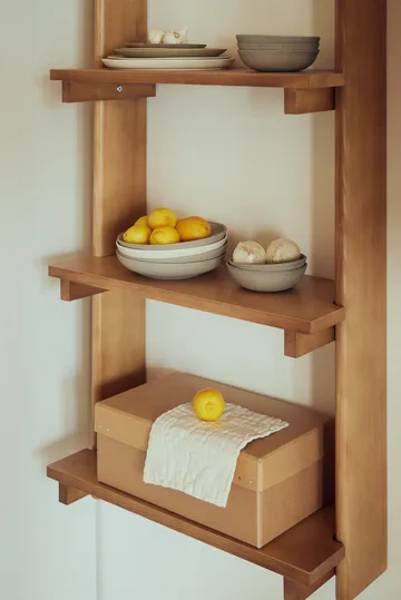 Beam Shelf vägghylla - Deep brown pine, 60x167x25 cm - Form & Refine