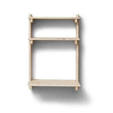 Beam vägghylla med skrivbord - Furu - Form & Refine