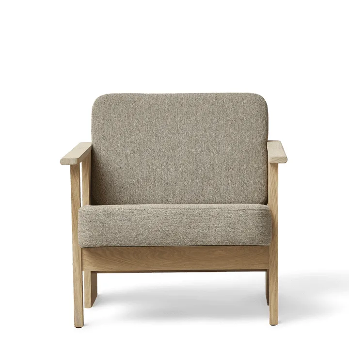 Block loungestol - Vit ek-Hallingdal 65-0227 - Form & Refine