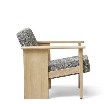 Block loungestol - Vit ek-Zero 0004 - Form & Refine