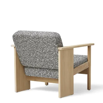 Block loungestol - Vit ek-Zero 0004 - Form & Refine