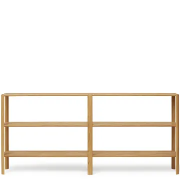 Leaf hylla 3 hyllplan 92x200 cm - Ek - Form & Refine