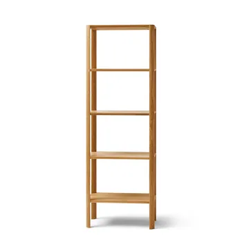 Leaf hylla 5 hyllplan 55x162 cm - Ek - Form & Refine