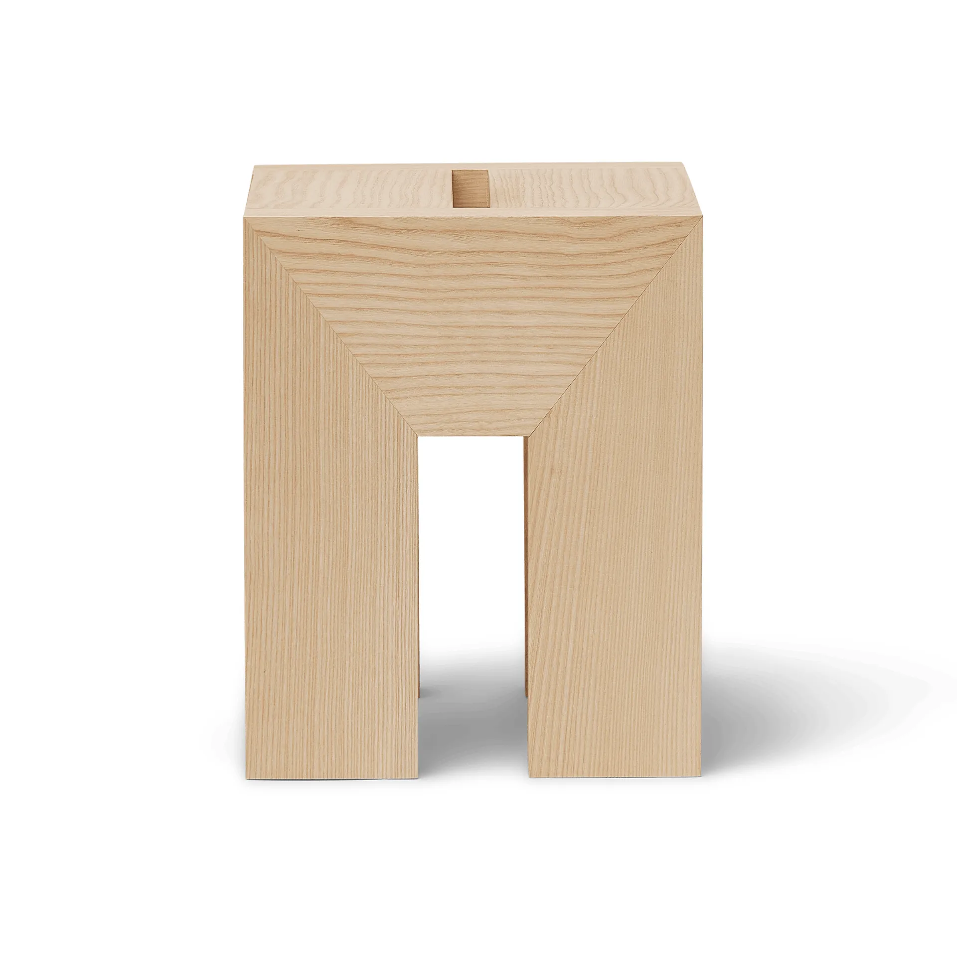 Monolith sidobord, Ask, 29x29x36 cm Form & Refine