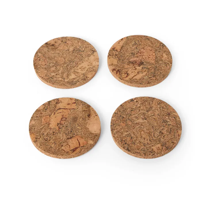 Cork glasunderlägg 4-pack - Natural - Formgatan