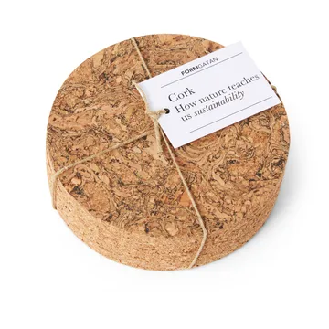 Cork glasunderlägg 4-pack - Natural - Formgatan
